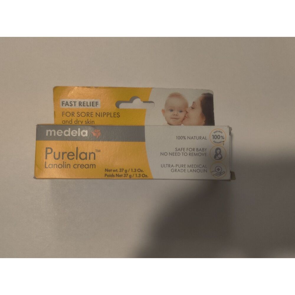 Medela Purelan Lanolin Cream for Dry Skin 1.3 Oz Sore Nipples Breastfeeding